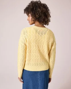 Cardigan mit Strick-Struktur