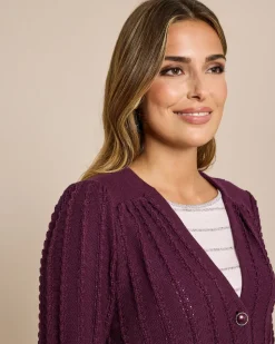 Cardigan mit Struktur