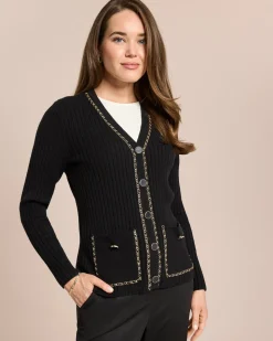 Cardigan mit Verzierung
