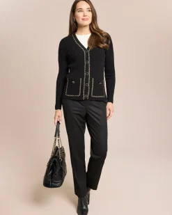 Cardigan mit Verzierung
