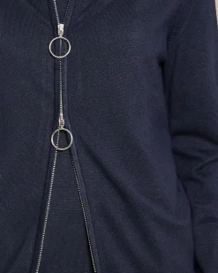 Cardigan mit Wellen-Saum