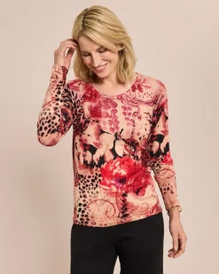 Classic Pullover Animal-Paisley-Rosen