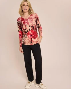 Classic Pullover Animal-Paisley-Rosen