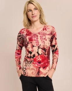 Classic Pullover Animal-Paisley-Rosen