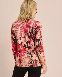 Classic Pullover Animal-Paisley-Rosen