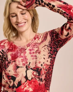 Classic Pullover Animal-Paisley-Rosen