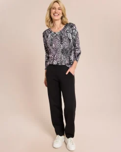 Classic Pullover Leomuster mit Ketten