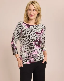 Classic Pullover Leopardenblüte