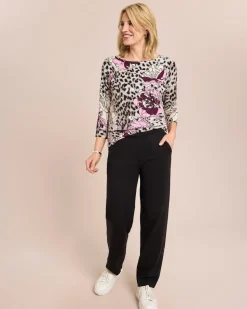 Classic Pullover Leopardenblüte