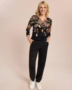 Classic Pullover Paisley-Blüten-Optik