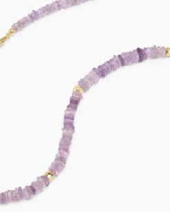 Collier aus Amethyst & Hämatit