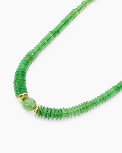 Collier mit Bernstein und Hämatit