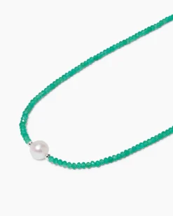 Collier mit Edelsteinen & SWZ-Perle