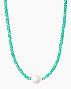 Collier mit Edelsteinen & SWZ-Perle