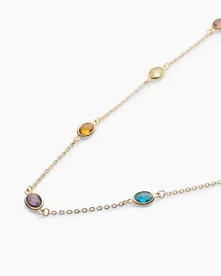 Collier mit Glassteinen