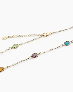 Collier mit Glassteinen