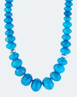 Collier mit Howlith und Hämatit