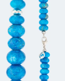 Collier mit Howlith und Hämatit