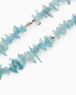 Collier mit Milky Aquamarin und Hämatit