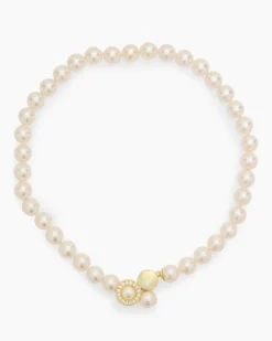Collier mit MK-Perlen 10 mm & Zirkonia