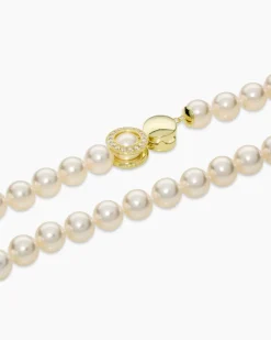 Collier mit MK-Perlen 10 mm & Zirkonia
