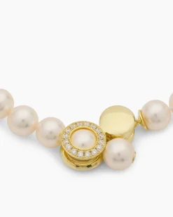 Collier mit MK-Perlen 10 mm & Zirkonia
