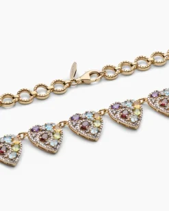 Collier mit Multi-Edelstein