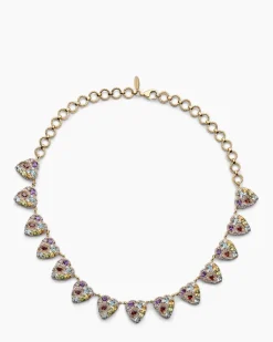 Collier mit Multi-Edelstein