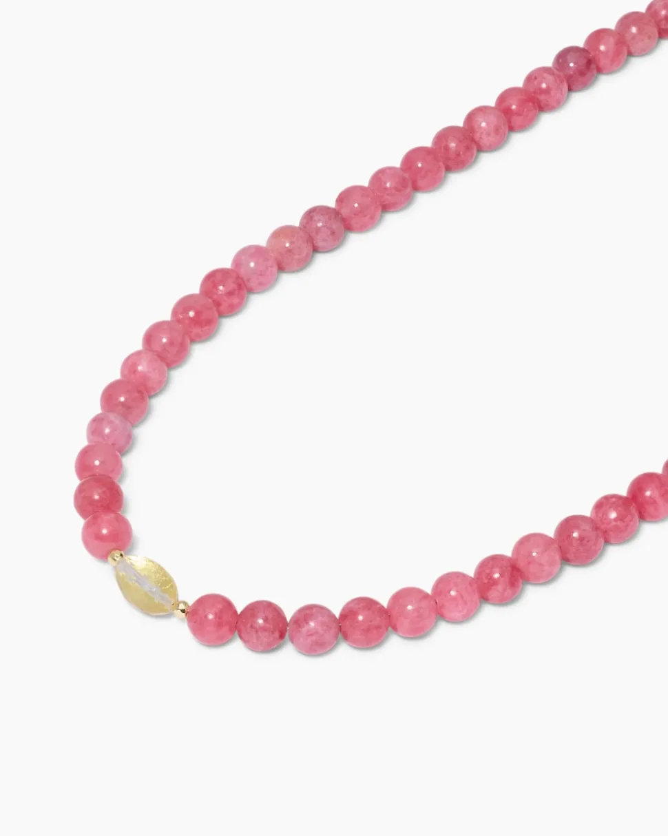 Collier mit Rhodonith