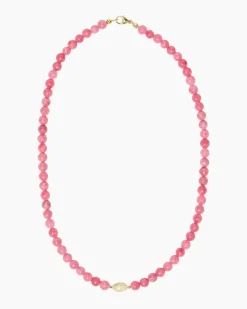 Collier mit Rhodonith