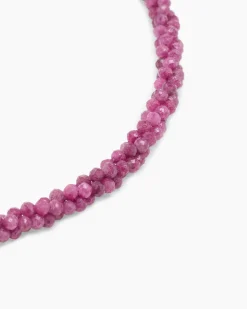 Collier mit Rubin oder Saphir