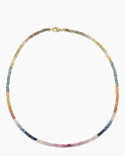 Collier mit Saphir
