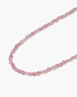 Collier mit Strawberry Quarz und Hämatit
