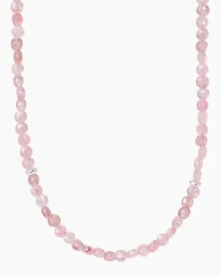 Collier mit Strawberry Quarz und Hämatit