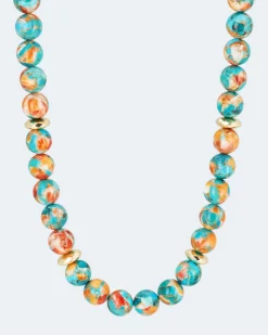 Collier mit Türkis/Spiny Oyster