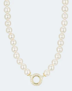 Collier MK-Perlen 10mm & Zirkonia