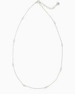 Collier-Set mit Zirkonia, 2tlg.