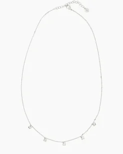 Collier-Set mit Zirkonia, 2tlg.