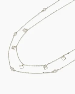Collier-Set mit Zirkonia, 2tlg.