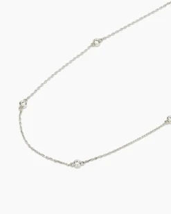 Collier-Set mit Zirkonia, 2tlg.