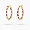 Creolen mit Amethyst