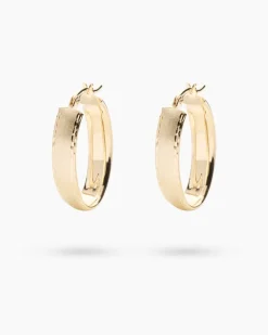 Creolen mit Diamantschnitten