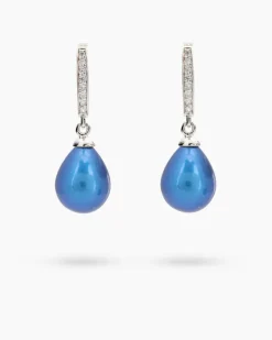 Creolen mit MK-Perle & Zirkonia