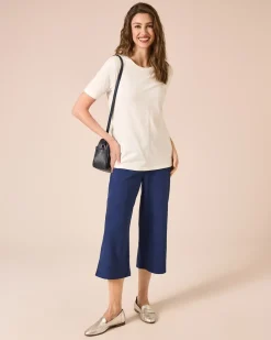 Culotte aus Struktur-Jersey