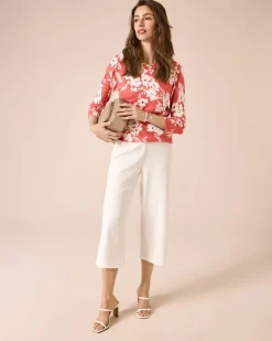 Culotte aus Struktur-Jersey
