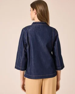 Denim Blusen-Shirt