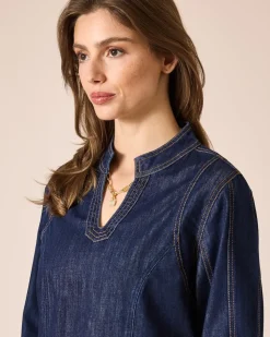 Denim Blusen-Shirt