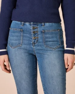 Denim mit aufgesetzten Taschen