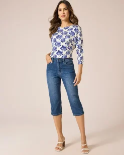 Denim Stretch 3/4-Hose