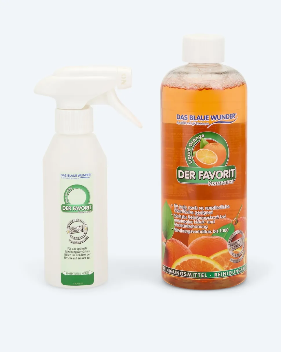 Der Favorit Liquid Orange, 750 ml & Sprühflasche